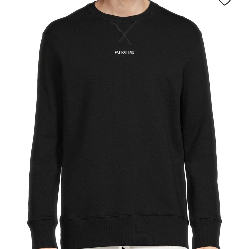 Valentino Men's Black Crewneck Sweater